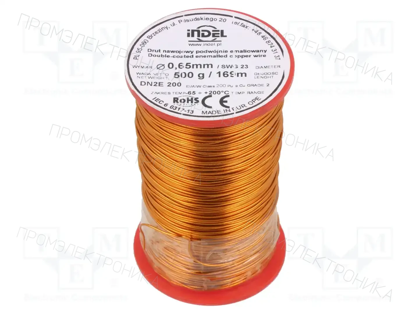 INDEL DN2E0,65-500G — Проволока обмоточная