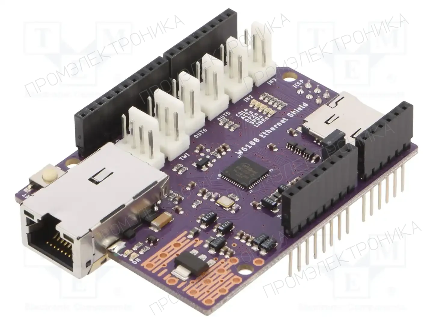 WIZNET W6100 ETHERNET SHIELD — Платы расширения