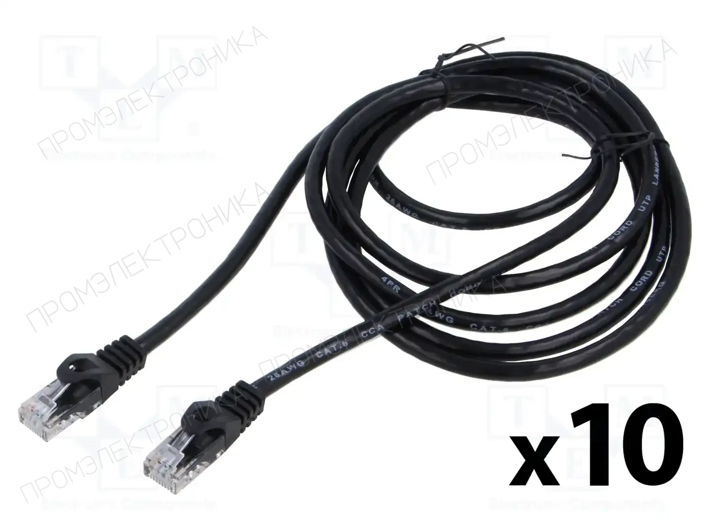 LANBERG PCU6-20CC-0300-BK — Кабели и адаптеры RJ45