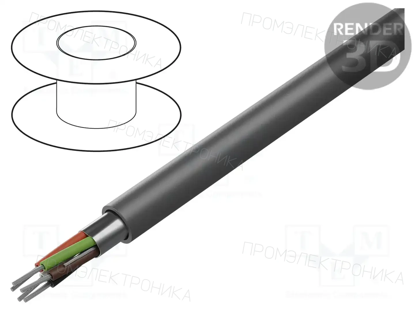 ALPHA WIRE M39025 SL005 — Провода многожильные экранированные