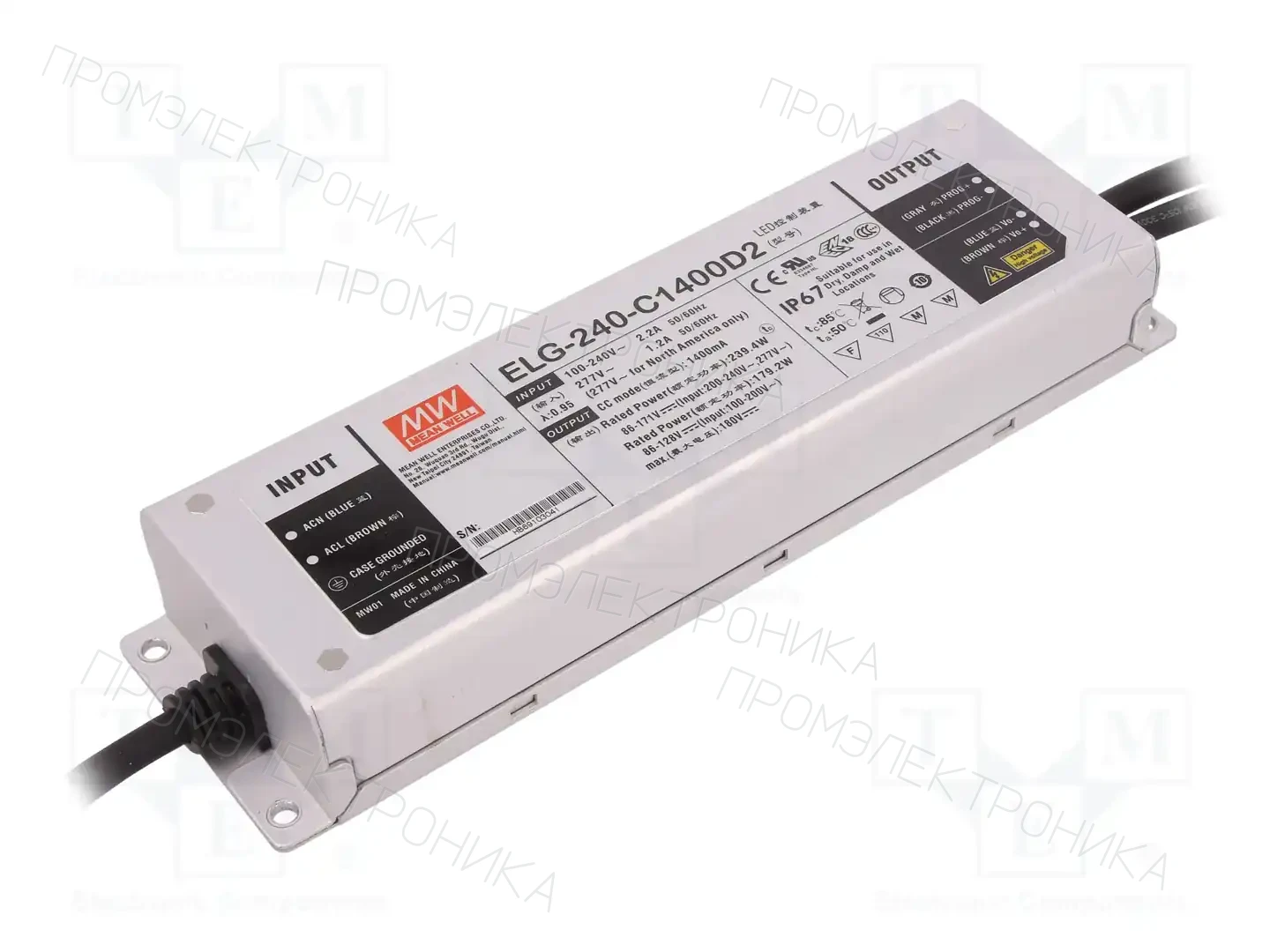 MEAN WELL ELG-240-C1400D2 — Блоки питания для LED