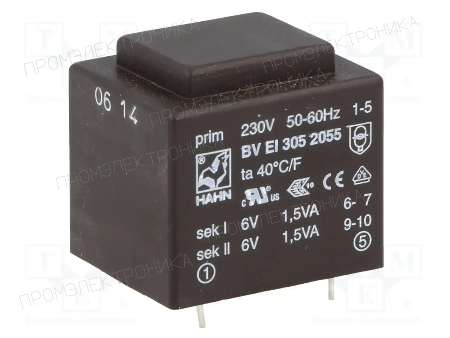 HAHN BV EI 305 2055 — Трансформаторы PCB