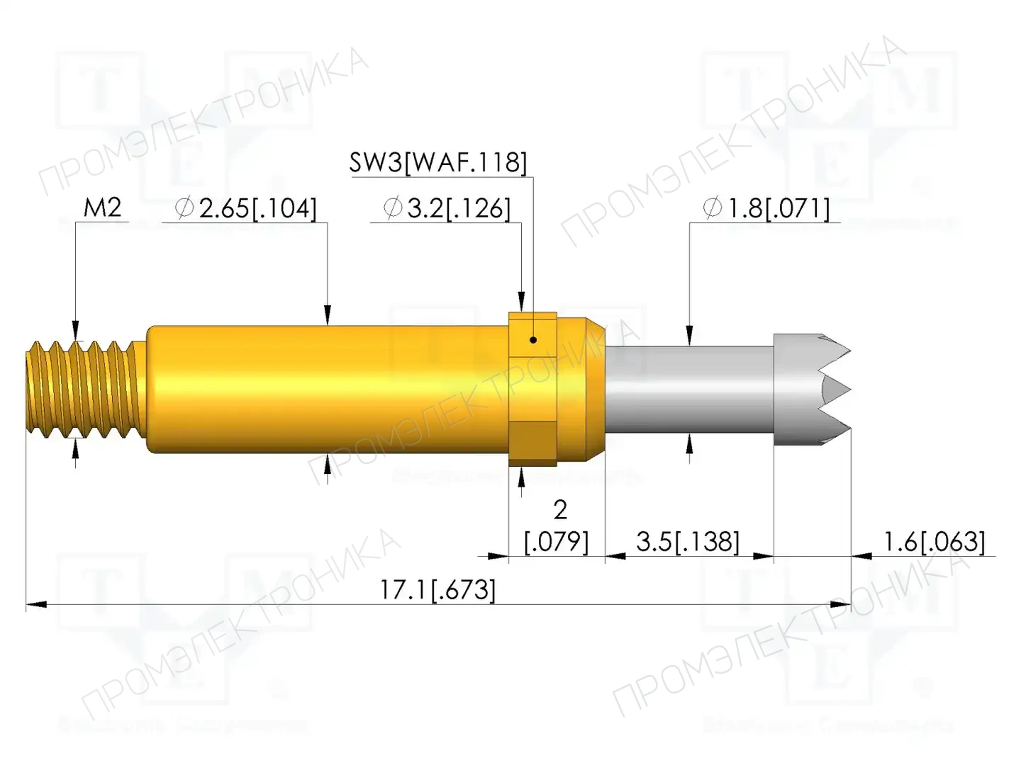 INGUN GKS-913 306 230 R 0802 M — Измерительные щупы