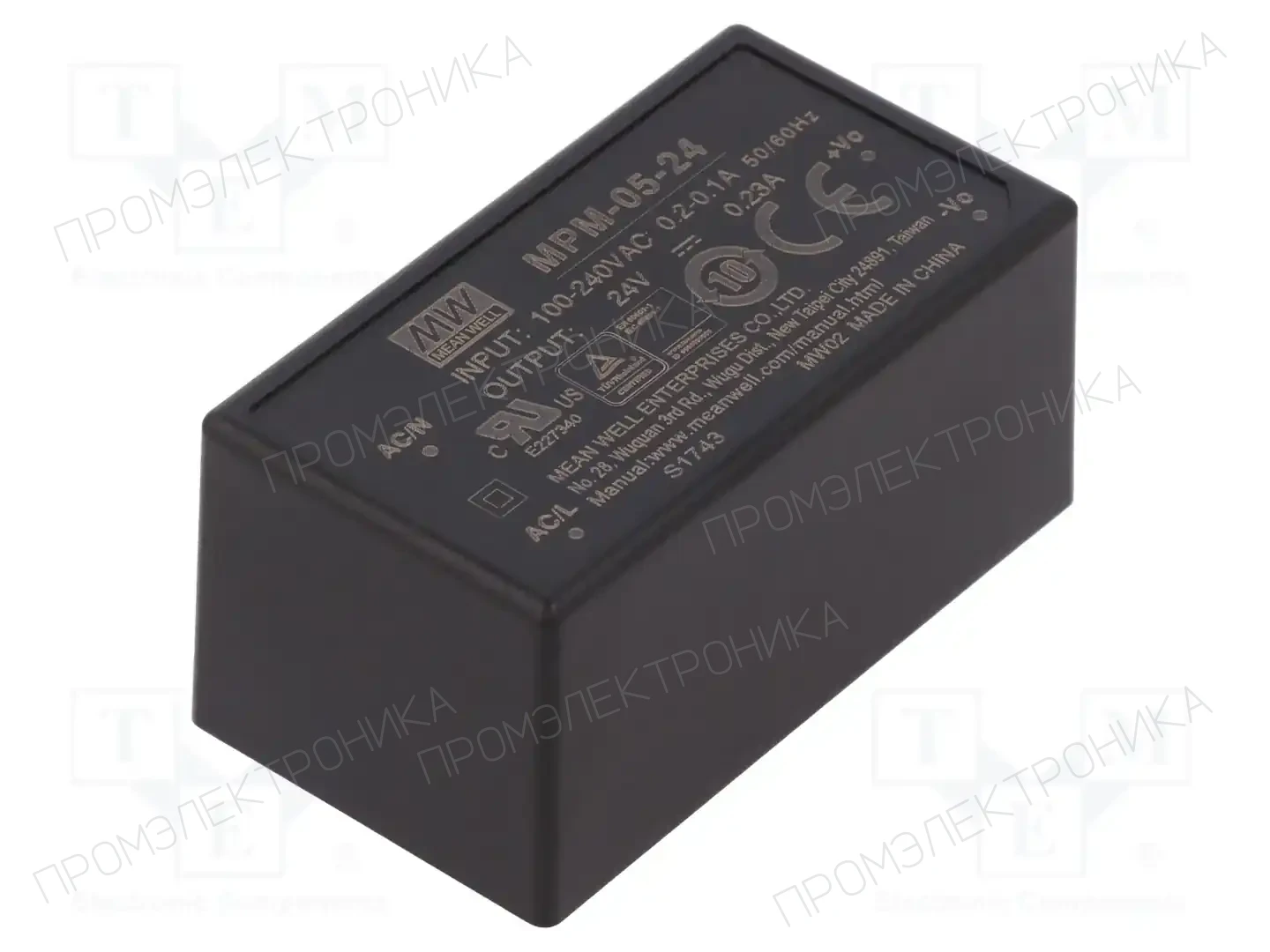 MEAN WELL MPM-05-24 — Преобразователи AC/DC для PCB