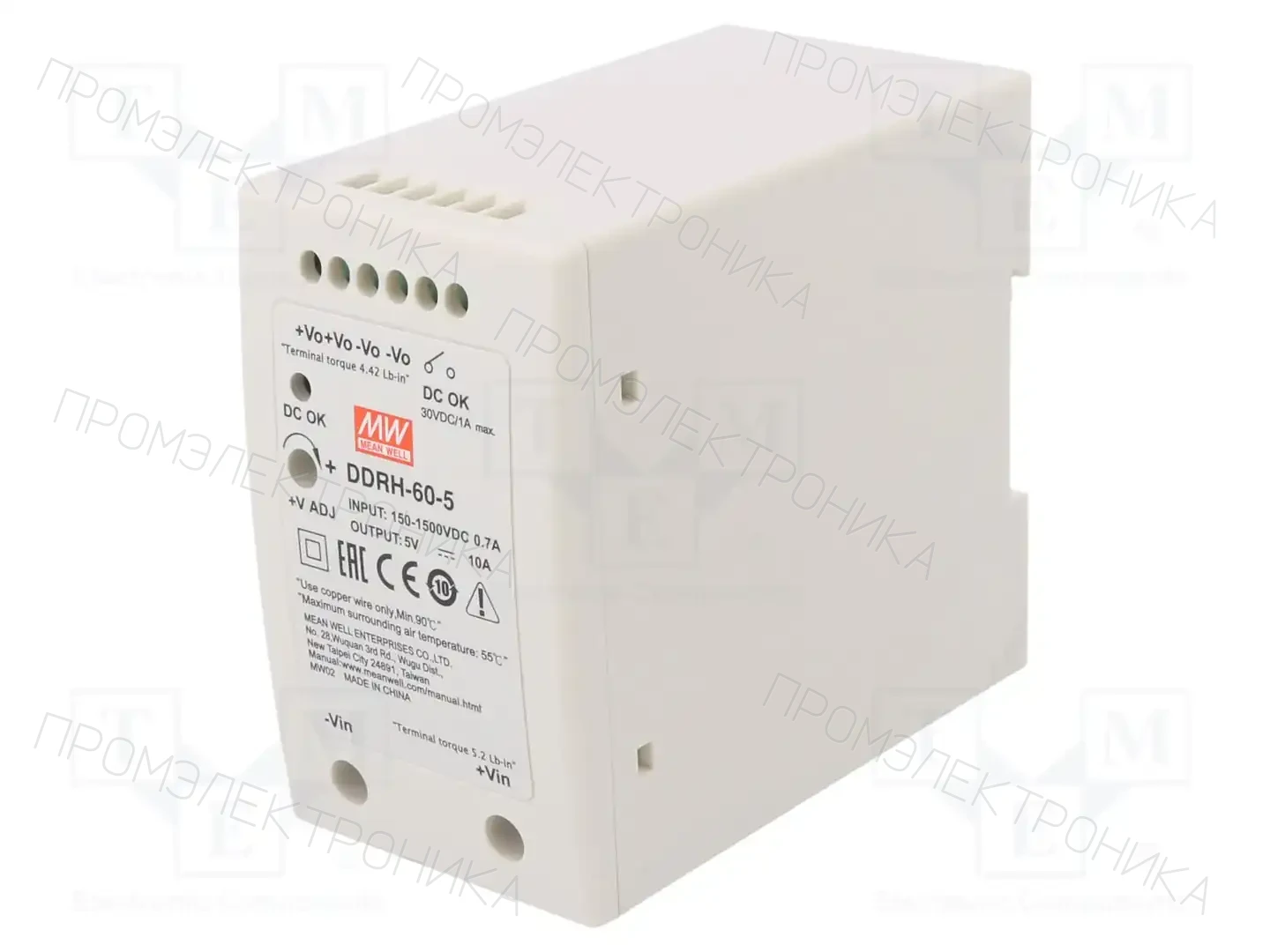 MEAN WELL DDRH-60-5 — Преобразователи DC/DC