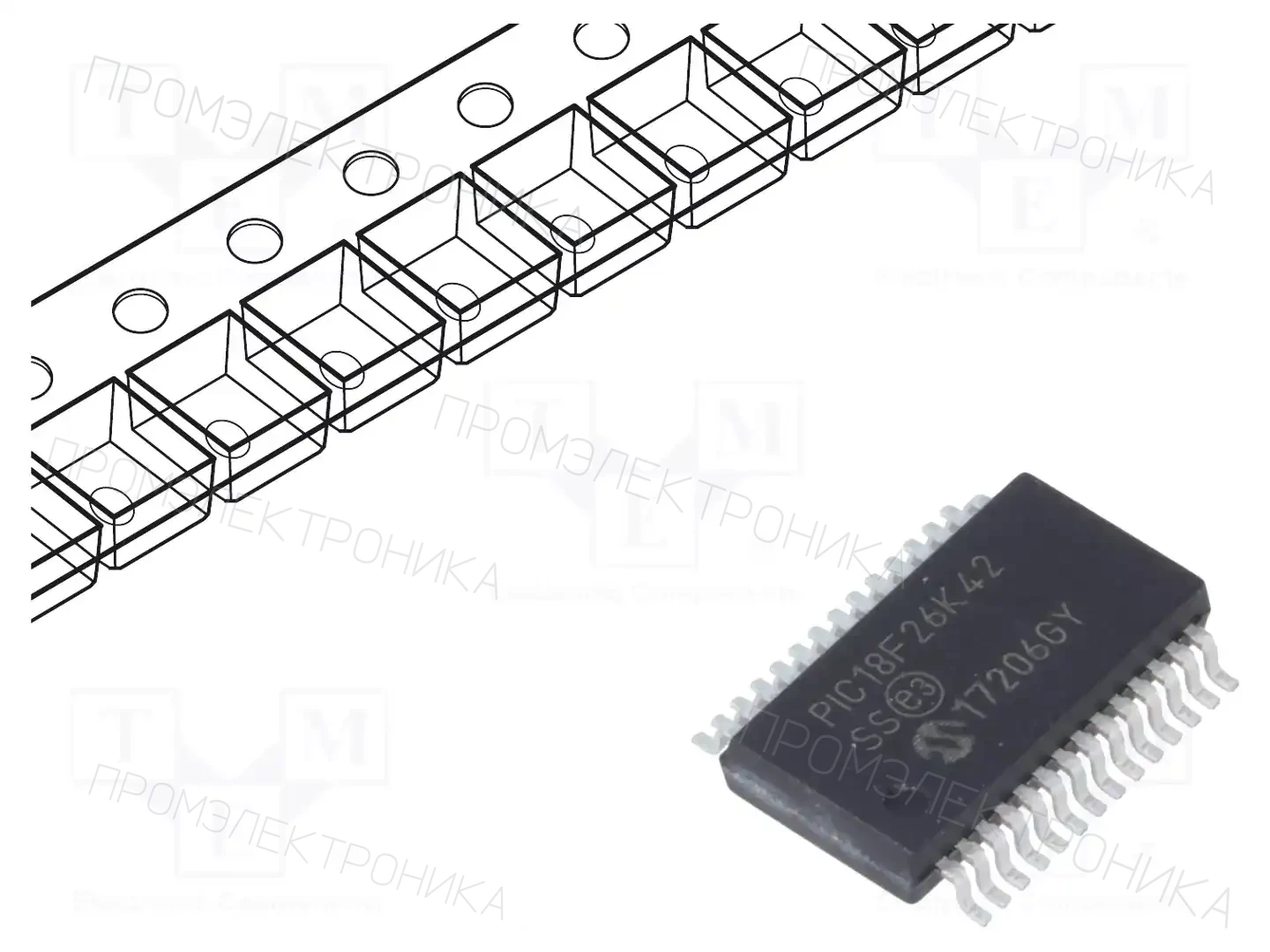 Microchip Technology PIC18F26K42-I/SS — Линейка PIC 8-bit