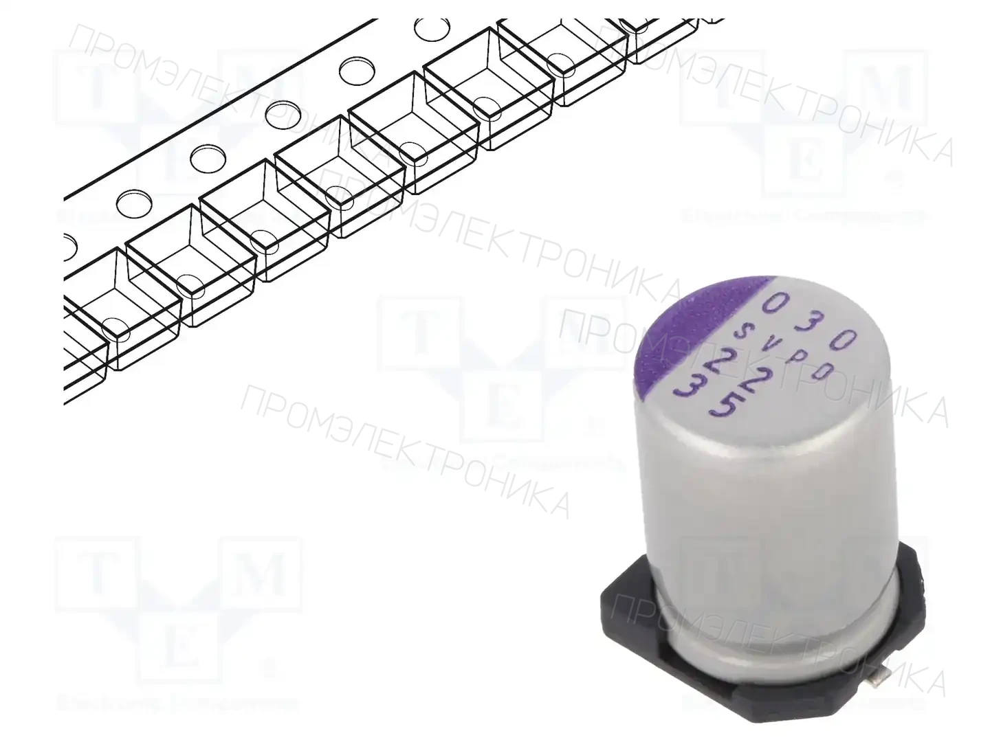 PANASONIC 35SVPD22M — Конденсаторы полимерные SMD