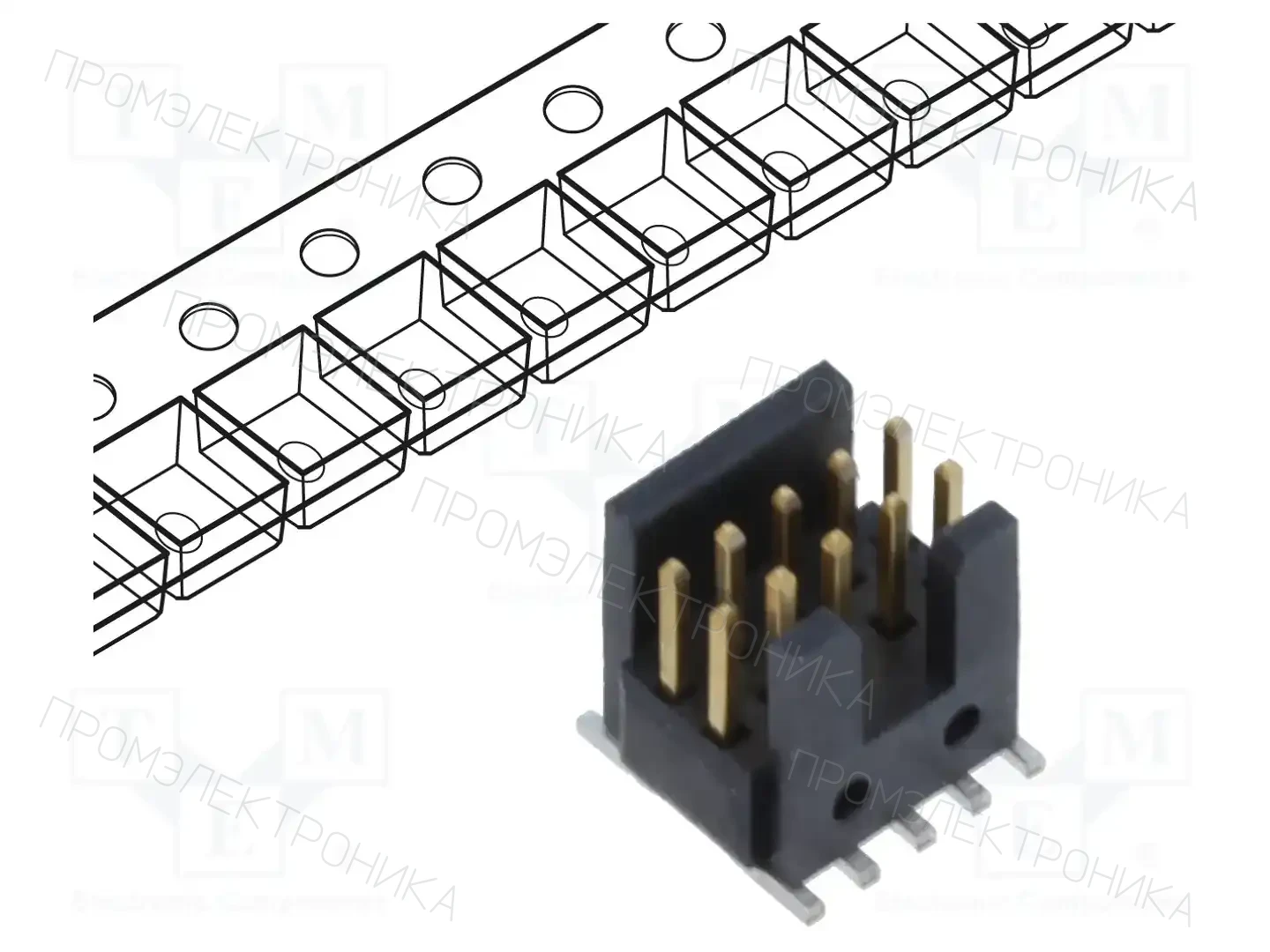 SAMTEC FTSH-105-01-F-DV-K-P-FR — Разъeмы пластина - пластина