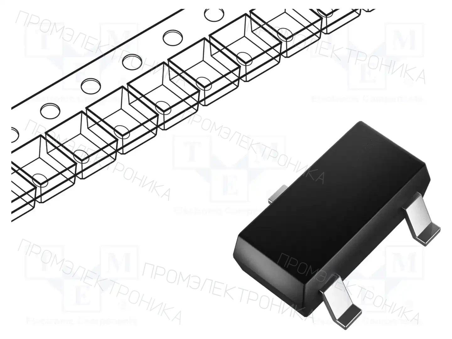 onsemi SMMBF4393LT1G — Транзисторы с каналом N SMD