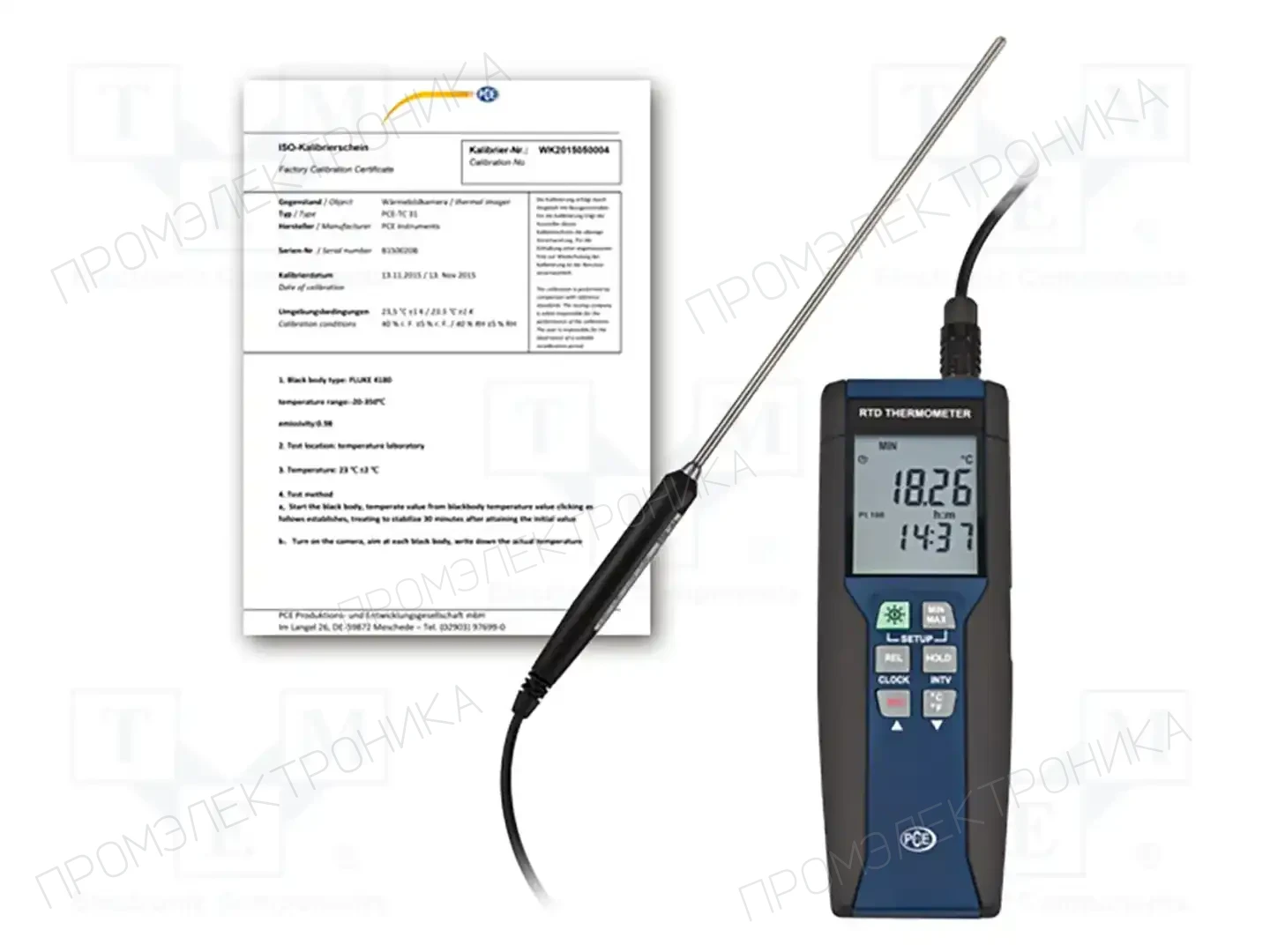PCE INSTRUMENTS PCE-HPT 1-ICA — Регистраторы температуры и влажности