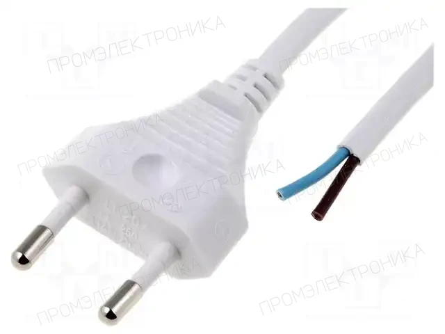 LIAN DUNG LT207 H03VVH2-F 2X0.50 1.8M WHT — Кабели питания компьютерные и универс