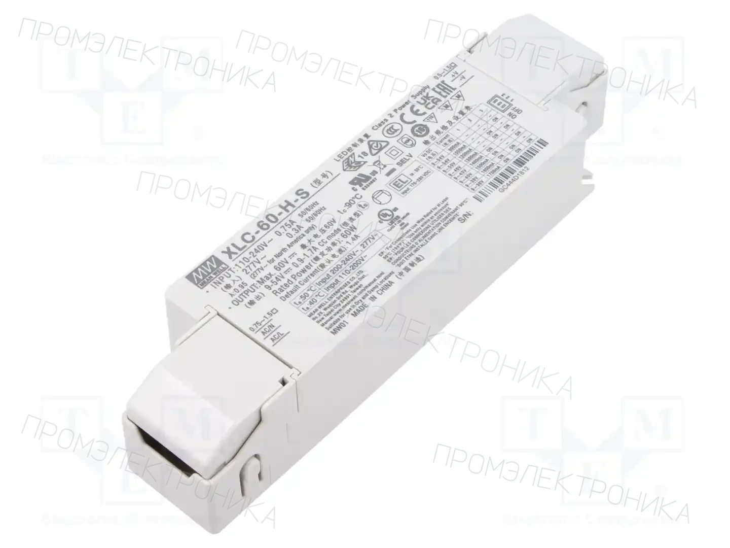 MEAN WELL XLC-60-H-S — Блоки питания для LED