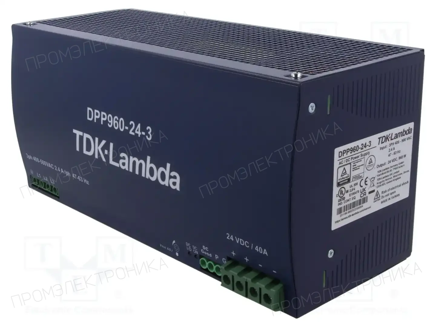 TDK-LAMBDA DPP960-24-3 — Блоки питания на DIN-рейку