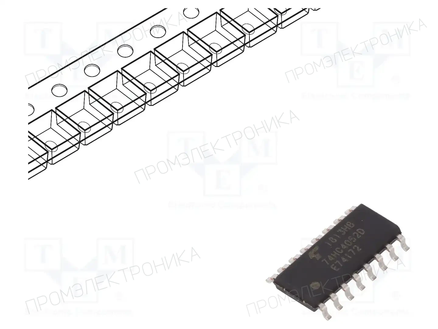 TOSHIBA 74HC4052D(BJ) — Декодеры, мультиплексоры, переключатели