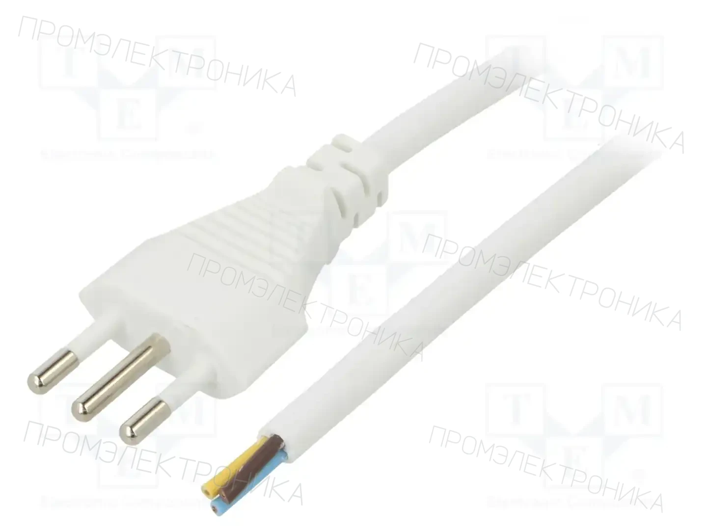 LIAN DUNG LT-319 3X0.75 WHT 1.8M END CUT — Кабели питания компьютерные и универс