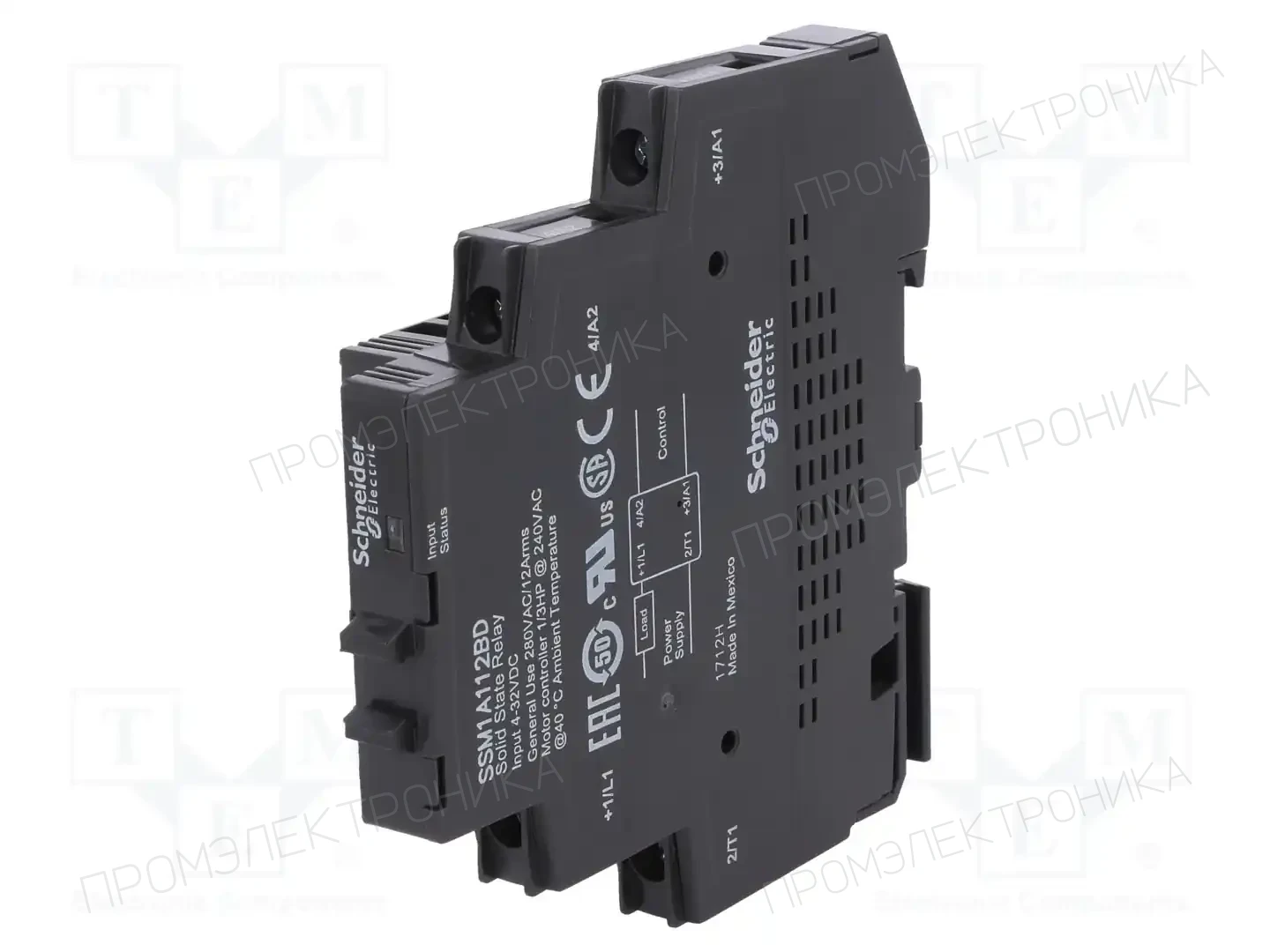 SCHNEIDER ELECTRIC SSM1A112BD — Реле SSR однофазные