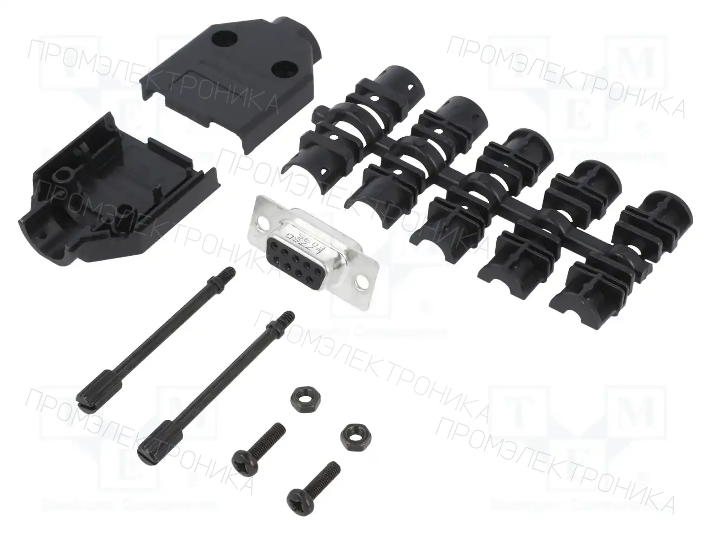 AMPHENOL COMMUNICATIONS SOLUTIONS L17DTPK-P-09+L77SDE09S — Комплектные штекеры D-Sub
