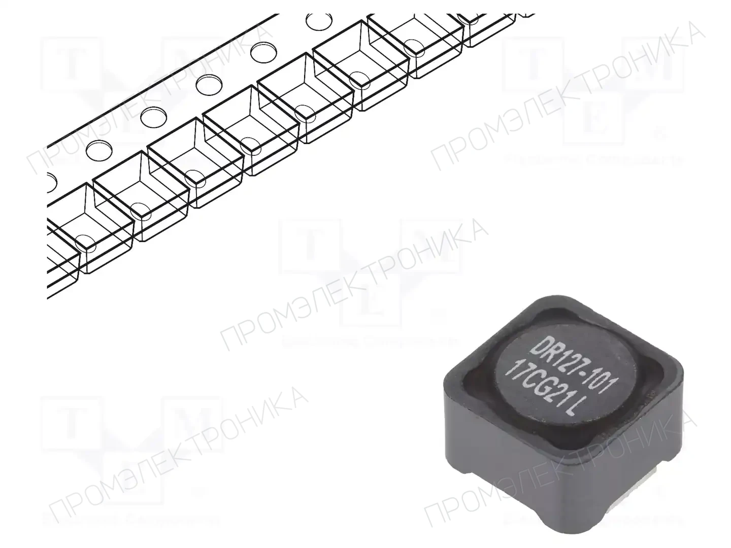 EATON ELECTRONICS DR127-101-R — Дроссели