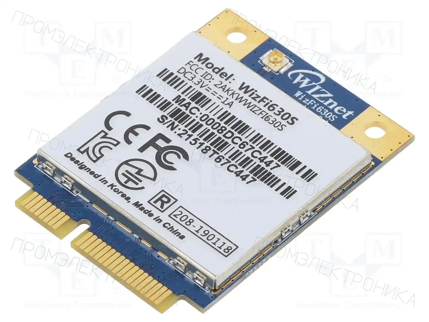 WIZNET WIZFI630S — Модули IoT (WiFi/Bluetooth)