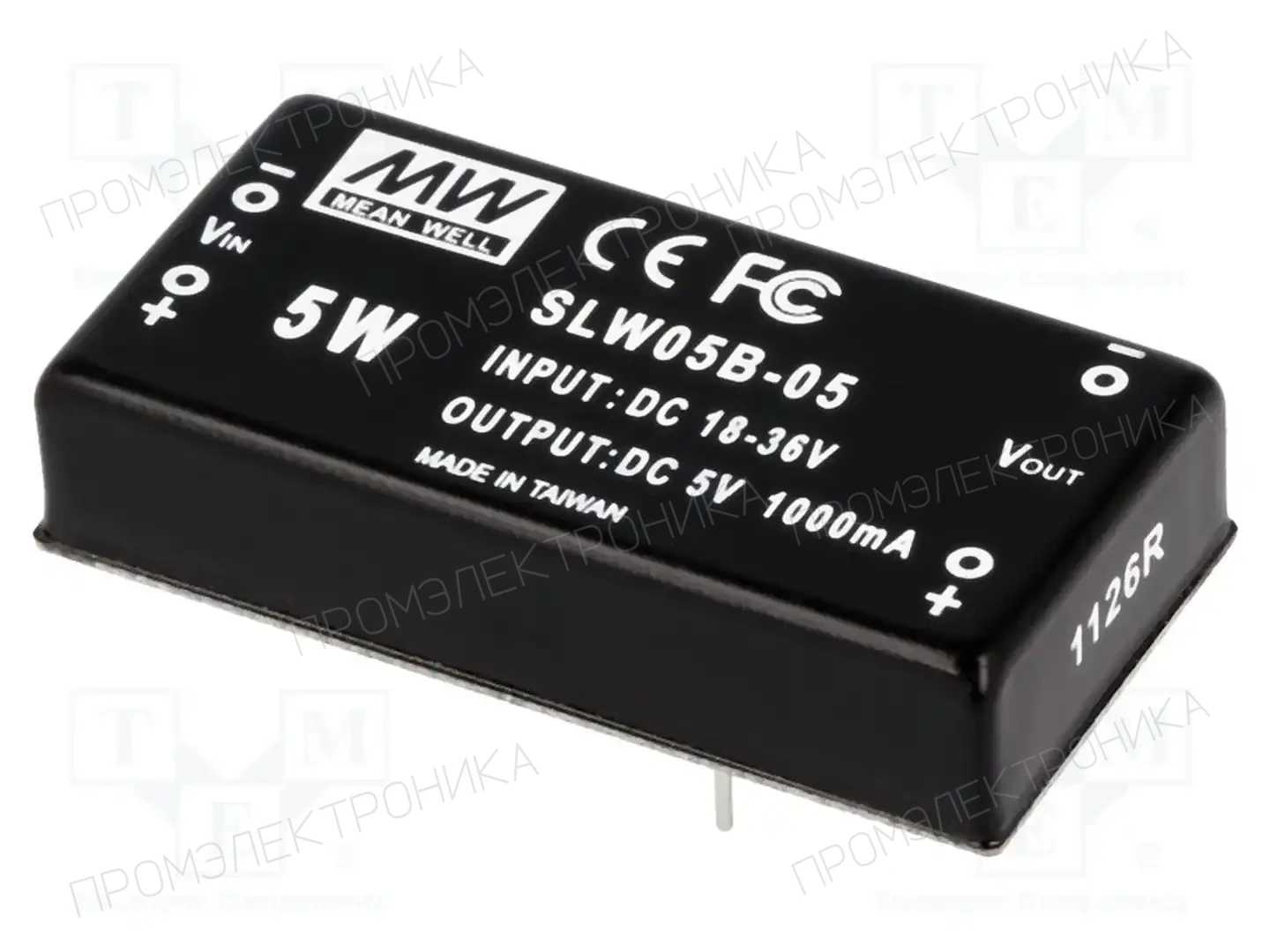 MEAN WELL SLW05B-05 — Преобразователи DC/DC