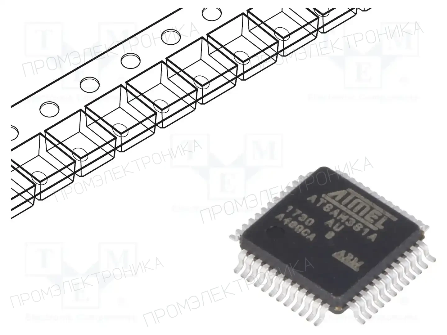 Microchip Technology ATSAM3S1AB-AU — Линейка ARM 32-bit