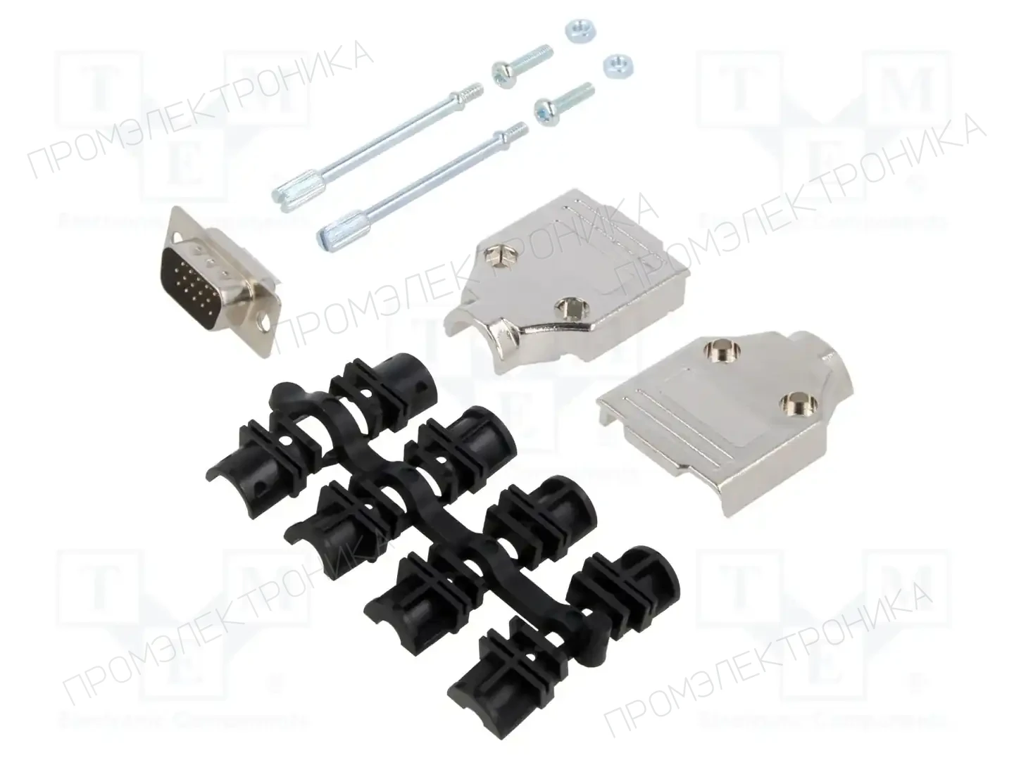 MH CONNECTORS MHDTPK9HD15MS-K — Штекеры и гнезда D-Sub