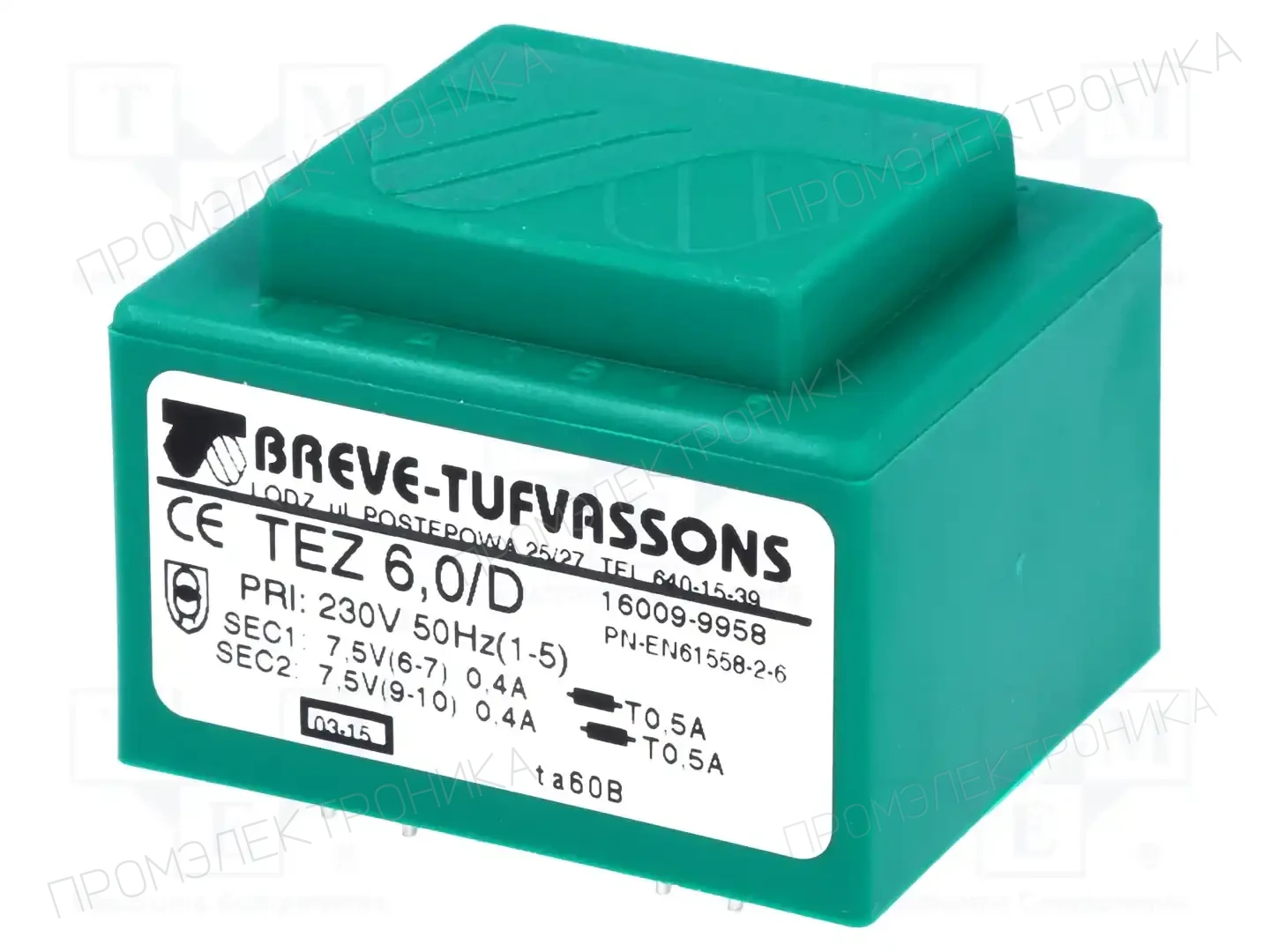 BREVE TUFVASSONS 16009-9958 — Трансформаторы PCB