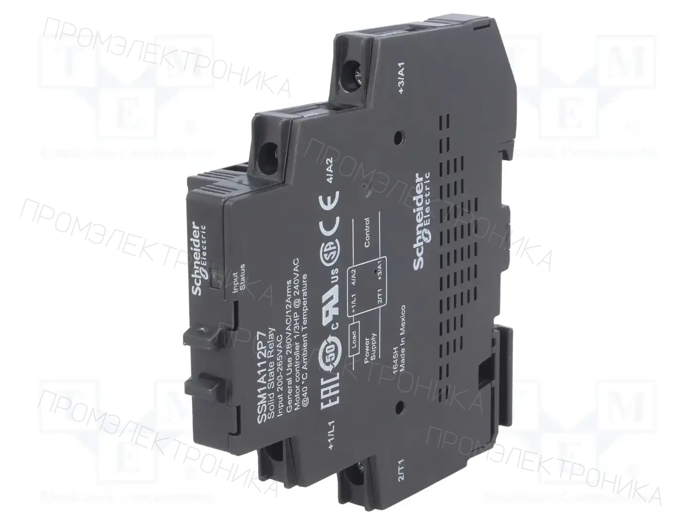 SCHNEIDER ELECTRIC SSM1A112P7 — Реле SSR однофазные