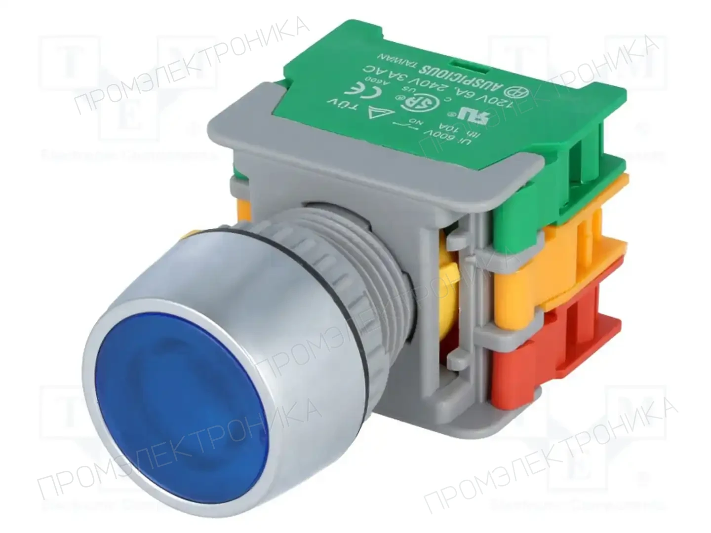AUSPICIOUS LBF22-1O/C BL, W/O LAMP — Переключатели панельные стандартные 22мм