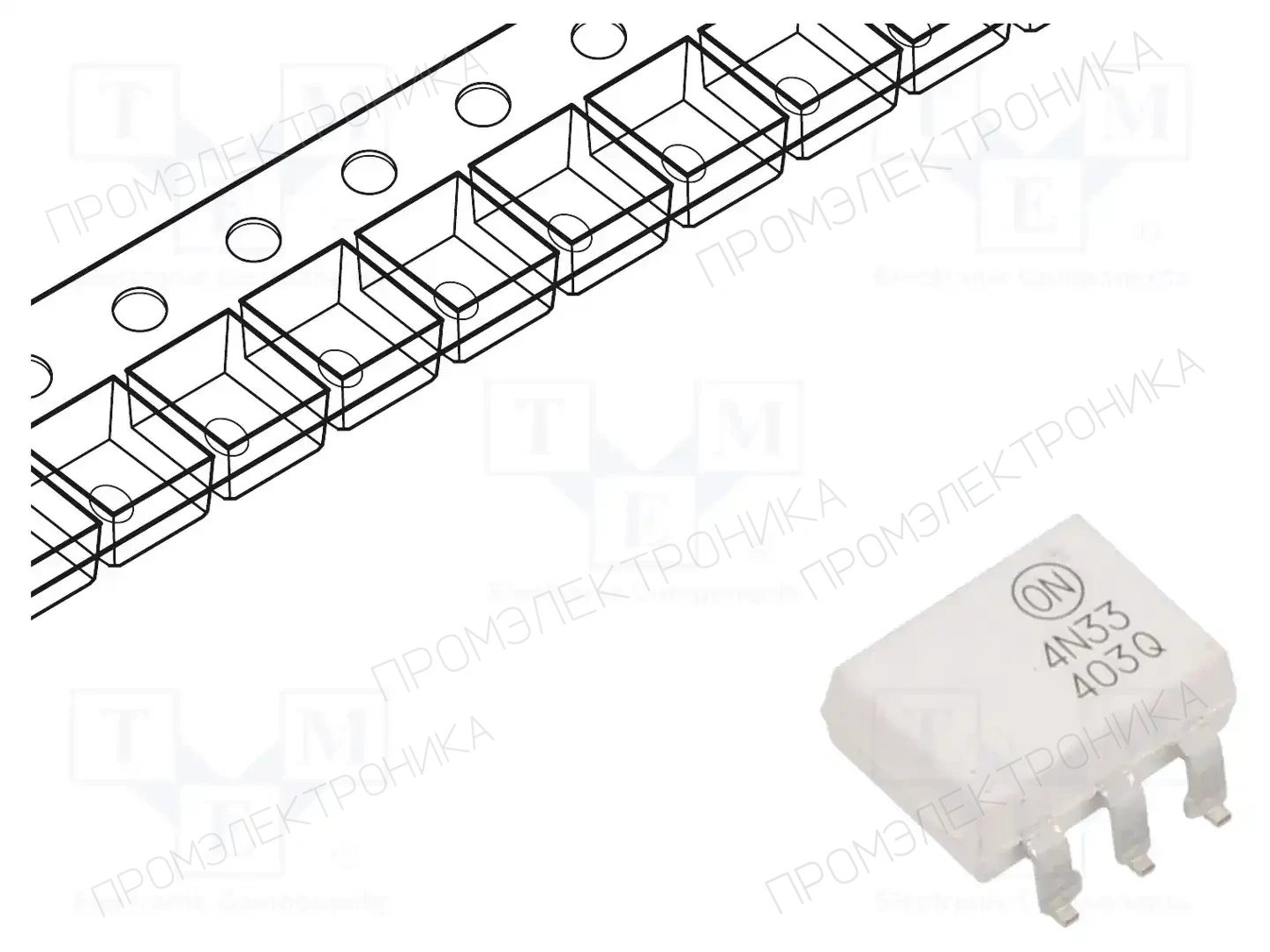 onsemi 4N33SR2M — Оптроны – аналоговый выход