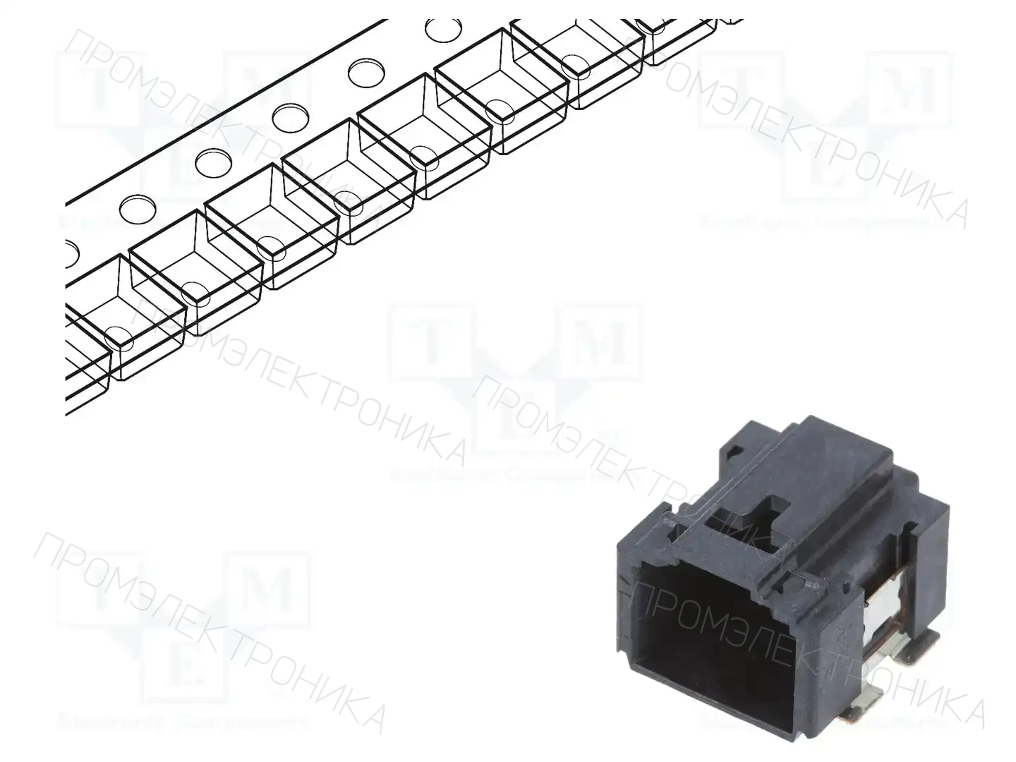 AMPHENOL COMMUNICATIONS SOLUTIONS 10142344-104KLF — Разъeмы пластина - пластина