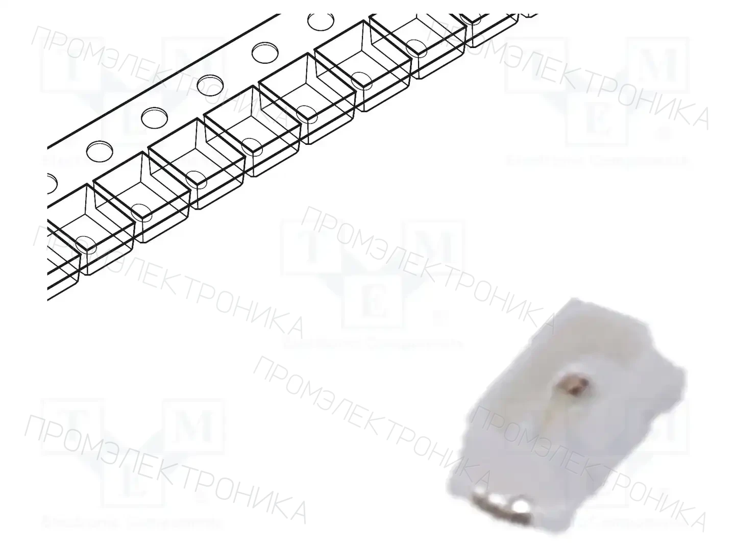 LUCKYLIGHT R1608VC-1B — Светодиоды SMD цветные