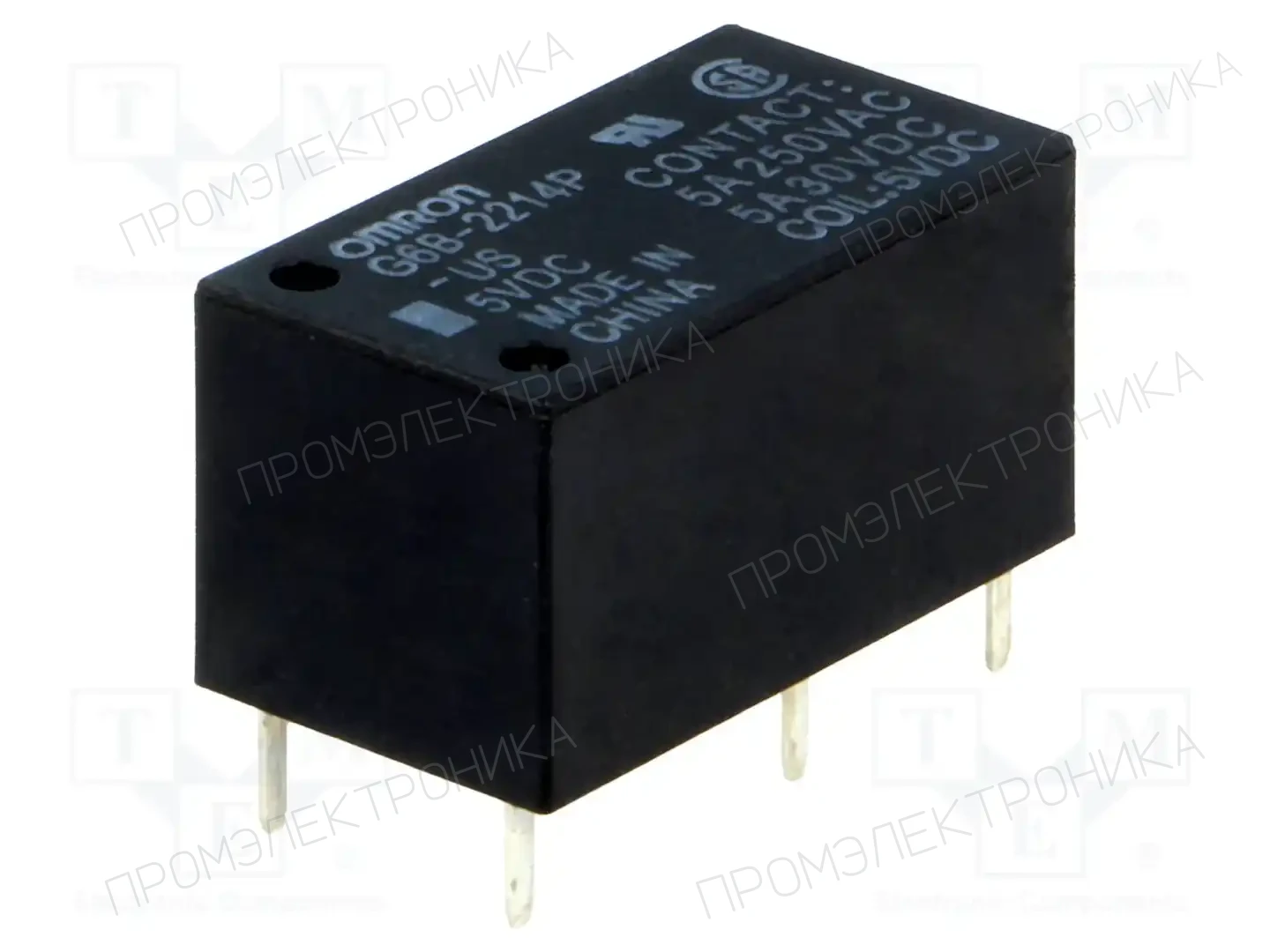 OMRON Electronic Components G6B-2214P-US 5VDC — Реле электромагн. миниатюрные