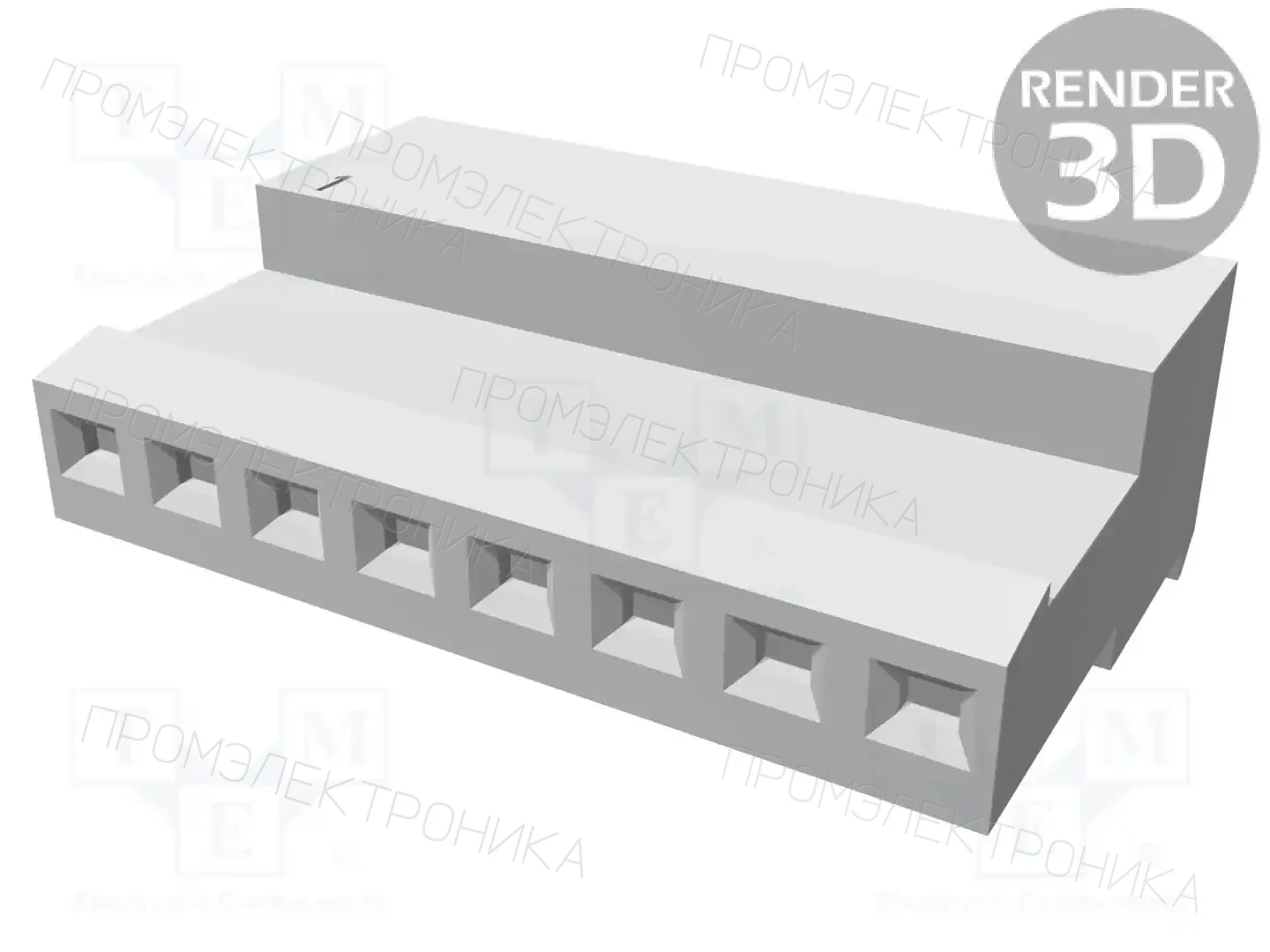TE Connectivity 3-640443-8 — Разъeмы сигнальные растр 2,54мм