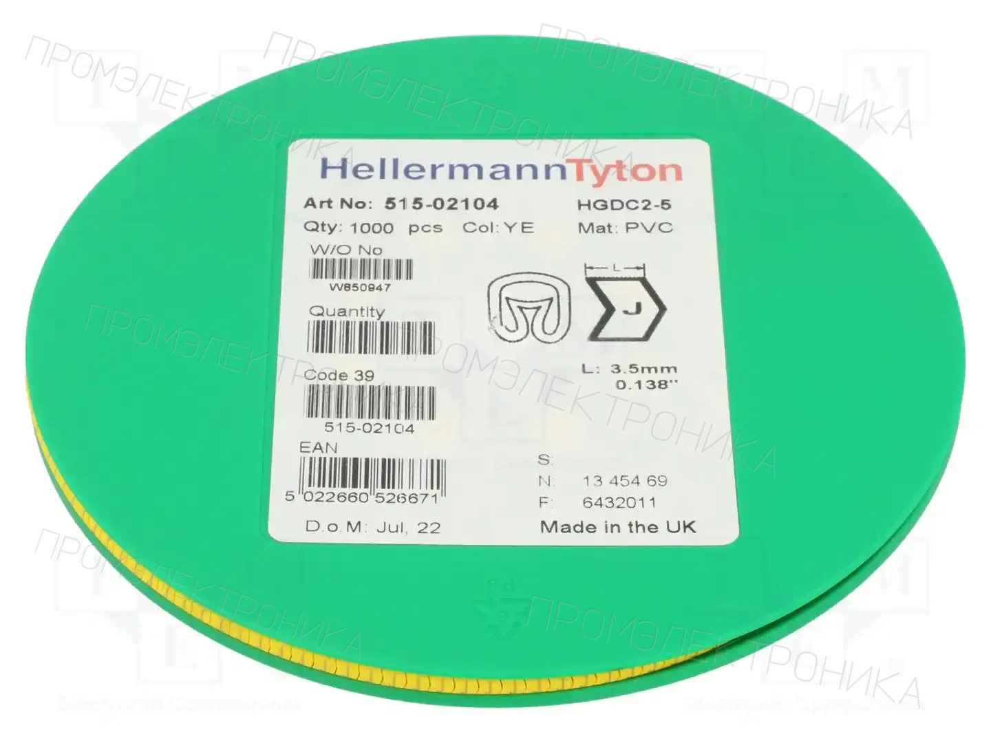 HELLERMANNTYTON 515-02104 — Маркеры проводов