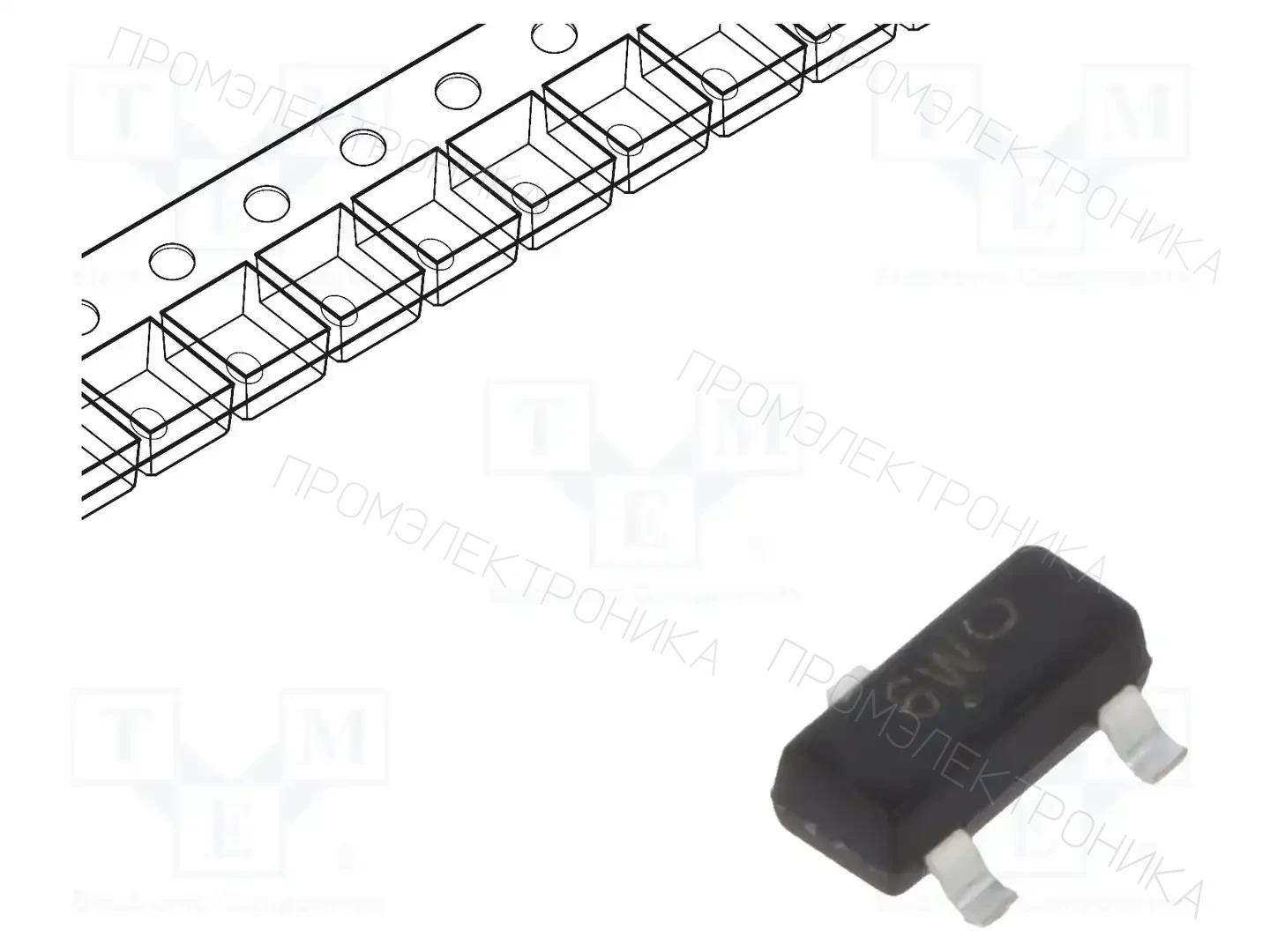onsemi MMBFJ175LT1G — Транзисторы с каналом P SMD