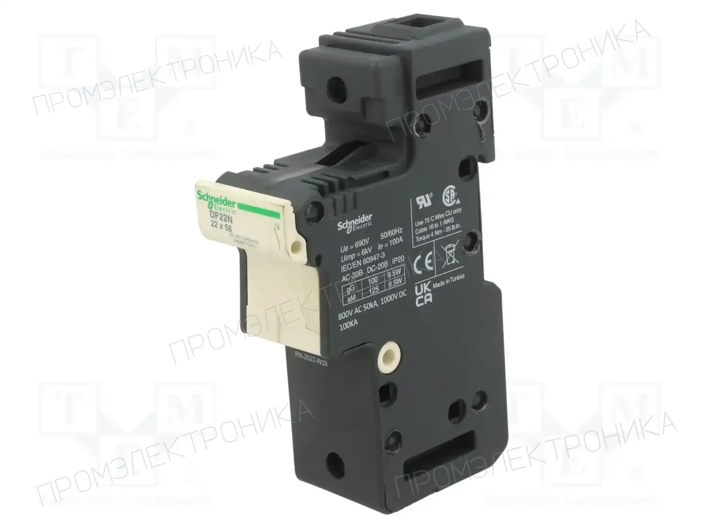 SCHNEIDER ELECTRIC DF22N — Гнезда предохранительные на DIN-рейку