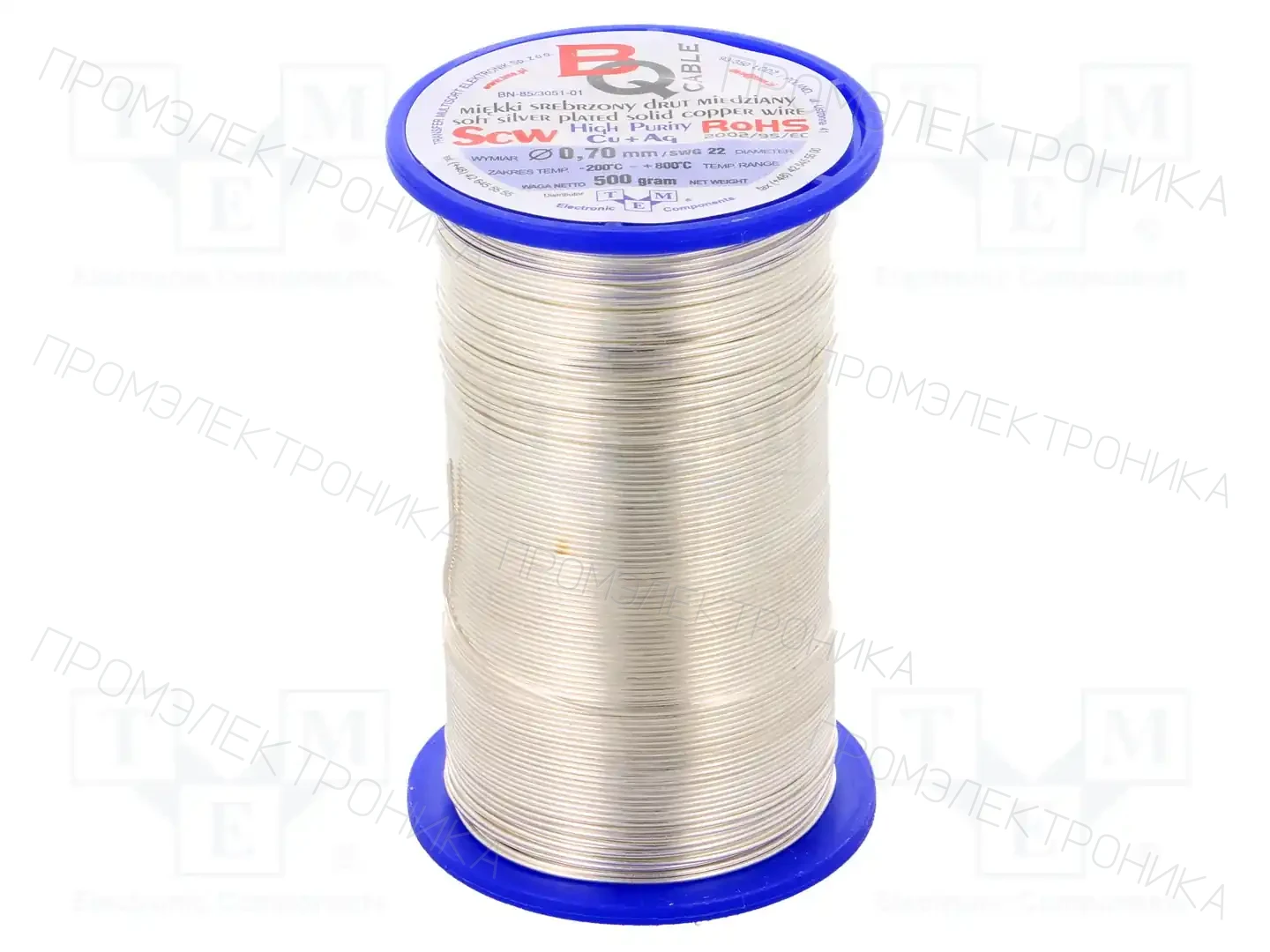 BQ CABLE SCW-0.70/500 — Проволока медная посеребренная