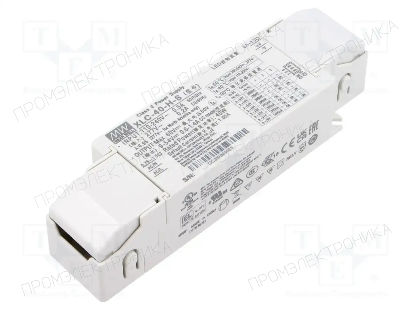 MEAN WELL XLC-40-H-S — Блоки питания для LED