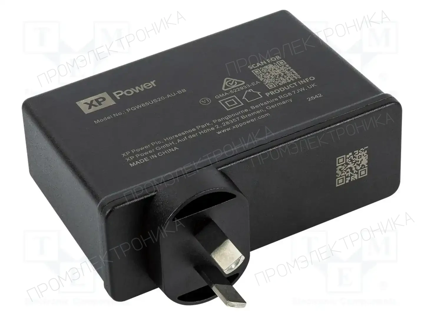 XP POWER PGW65US20-AU-BB — Штекерные блоки питания