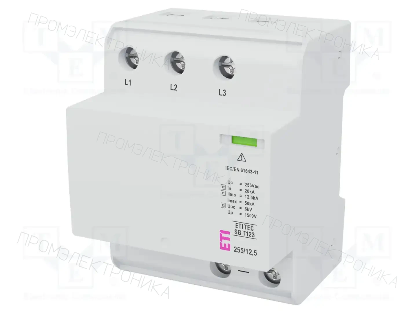 ETI POLAM ETITEC SG T123 255/12,5 3+0 — Ограничители перенапряжения