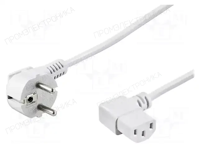 LIAN DUNG LT322+511 H05VV-F 3X1.0 3.0M WHT — Кабели питания компьютерные и универс