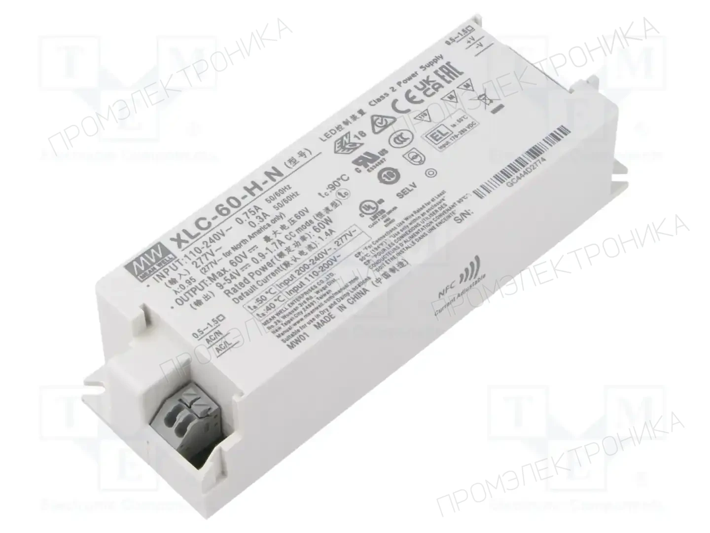 MEAN WELL XLC-60-H-N — Блоки питания для LED
