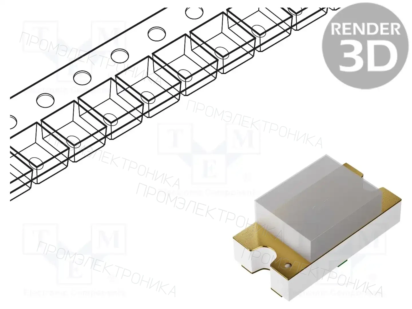 LUMEX SML-LX0603IW-TR — Светодиоды SMD цветные