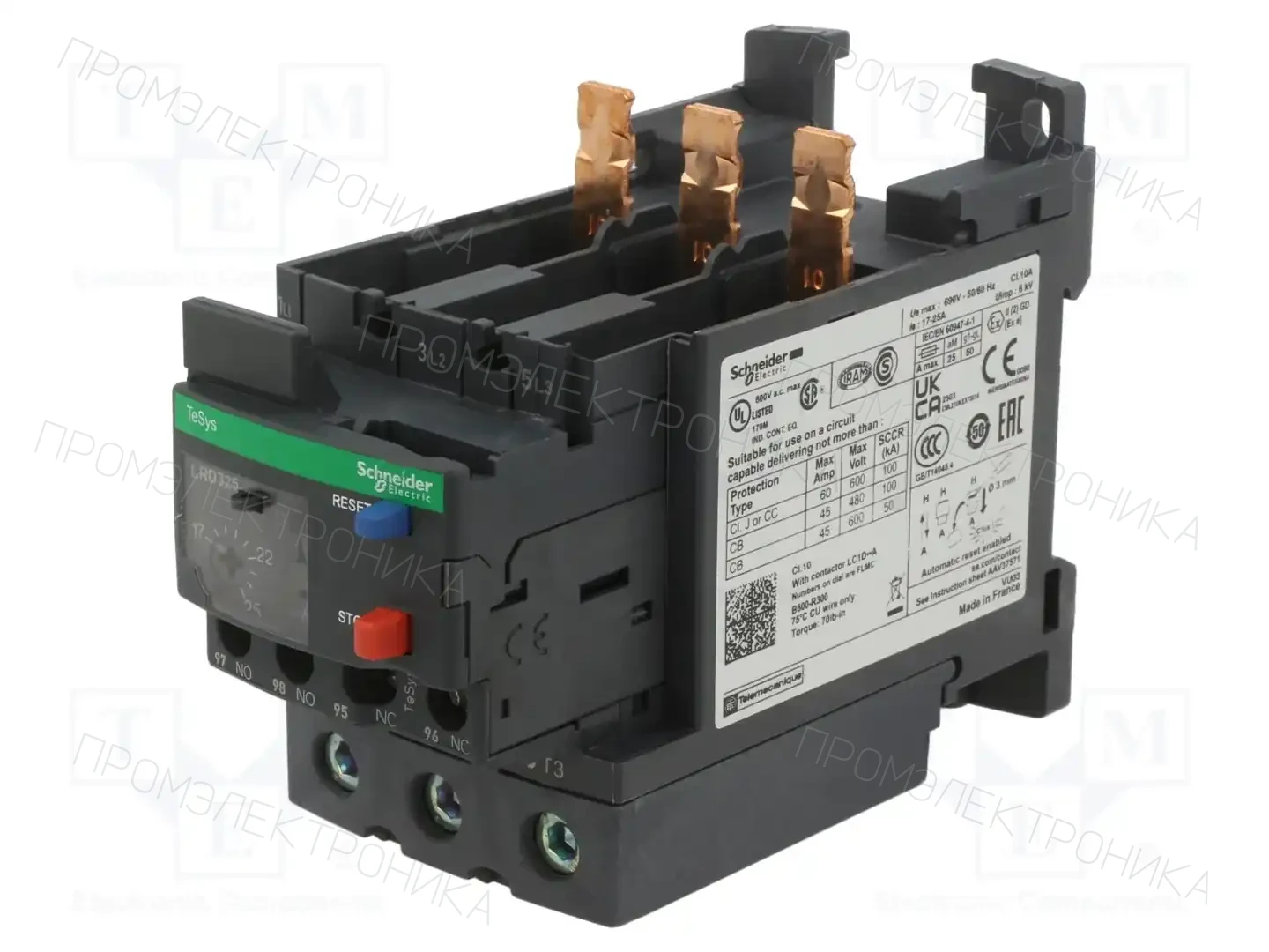 SCHNEIDER ELECTRIC LRD325 — Контакторы - дополнительное оборудование