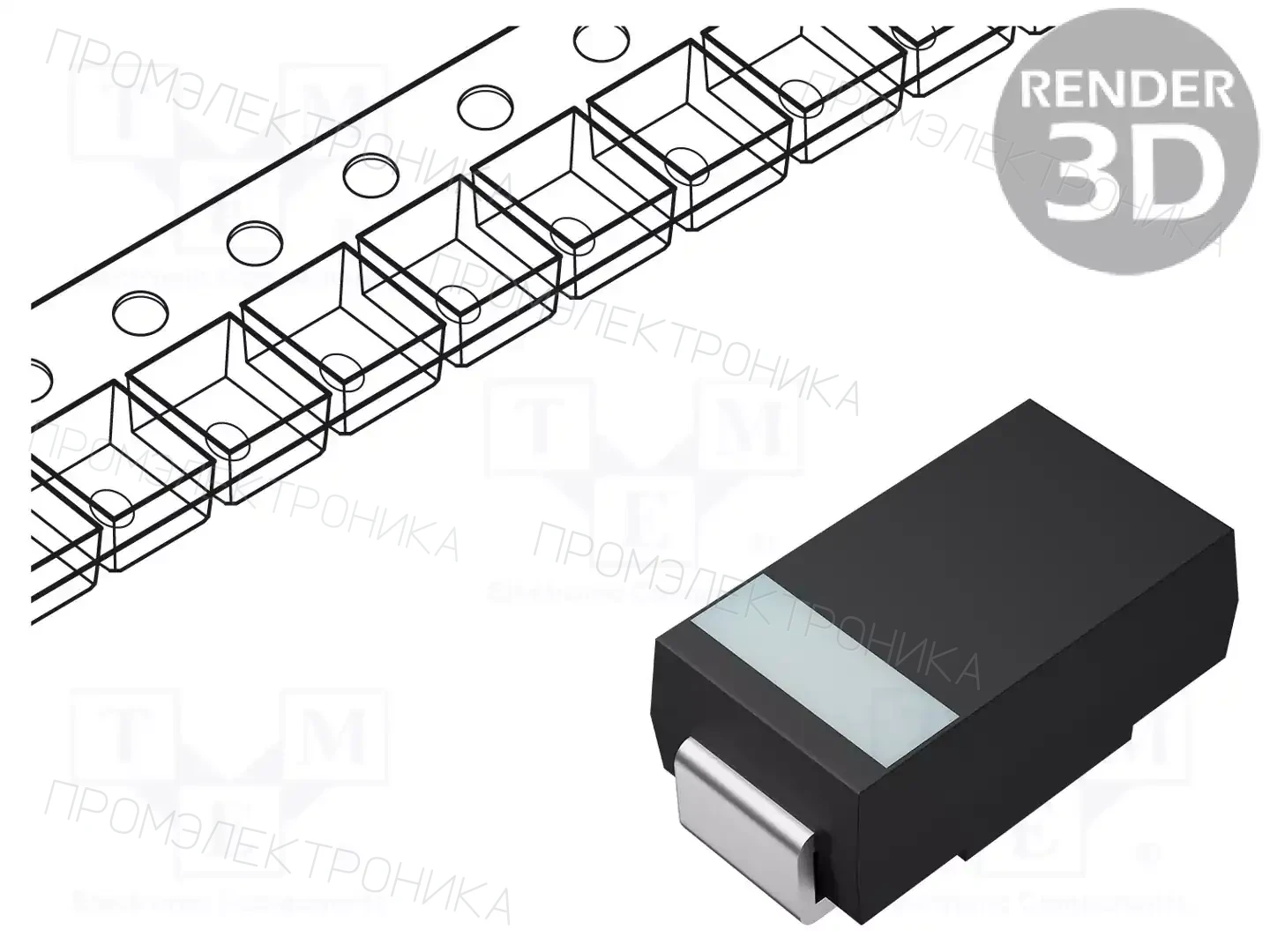 onsemi MURA160T3G — Универсальные диоды SMD