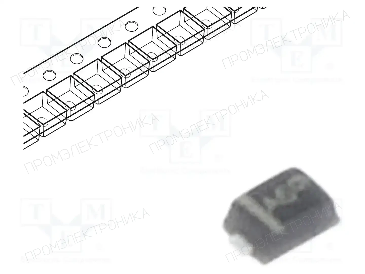 onsemi BAS16P2T5G — Универсальные диоды SMD