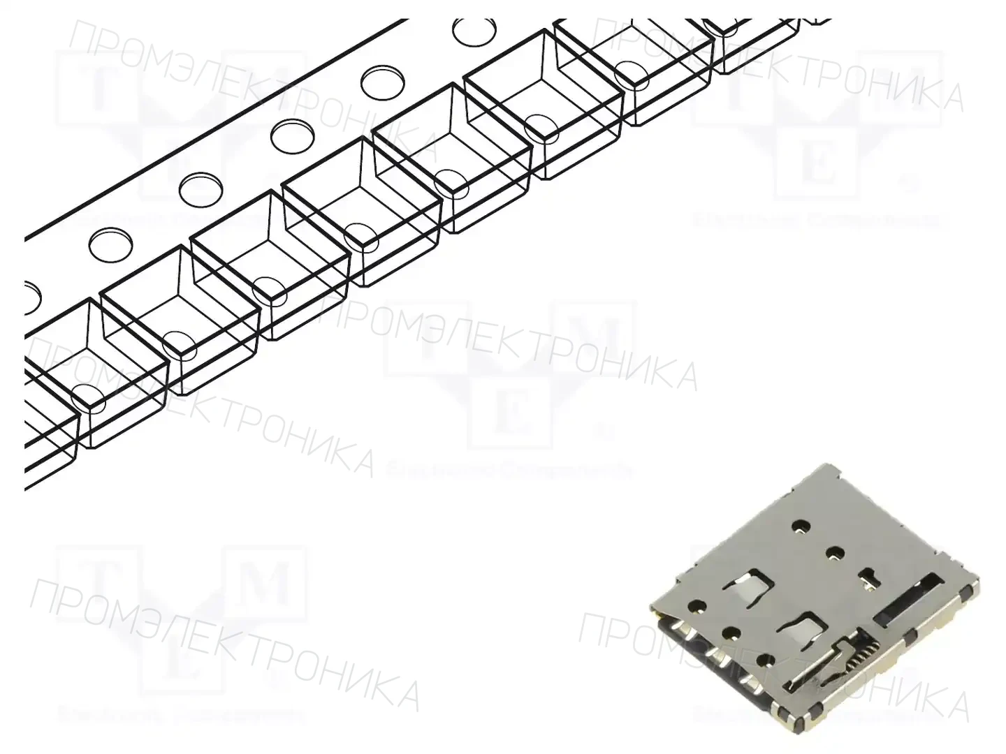 GCT SIM8075-6-1-12-00-A — Разъeмы для карт