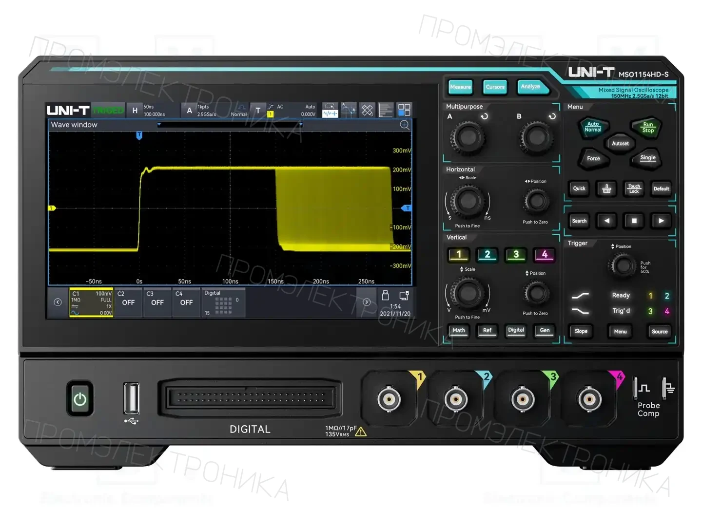 UNI-T MSO1154HD-S — Осциллоскопы цифровые