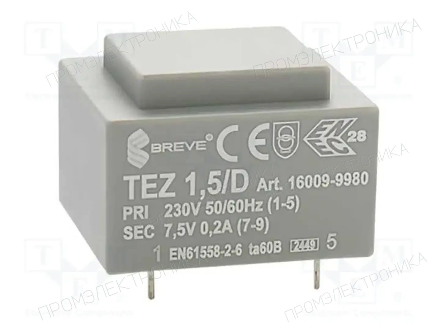 BREVE TUFVASSONS 16009-9980 — Трансформаторы PCB